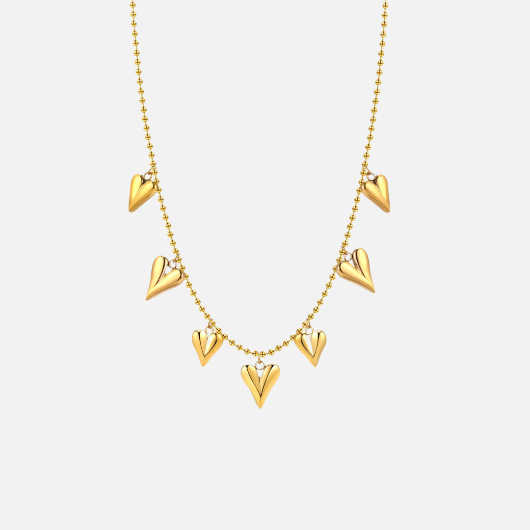 Golden Hearts Necklace