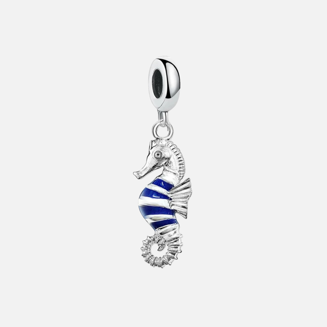 Blue Seahorse Pendant