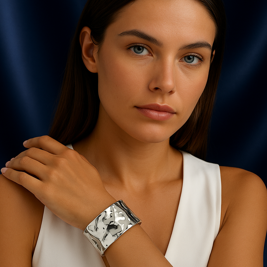 Silver Tide Cuff