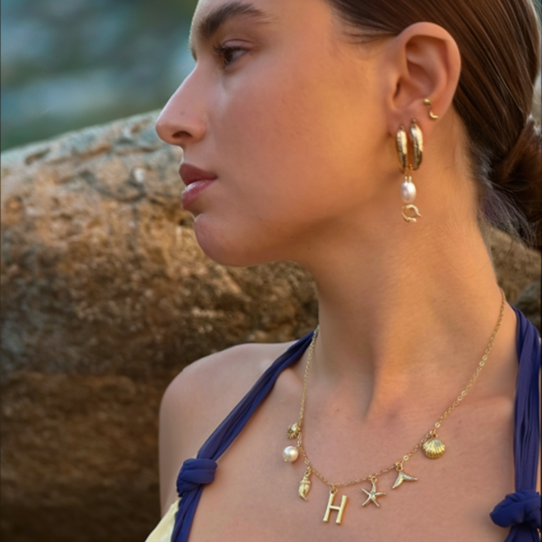 Oceanea Letter Necklace