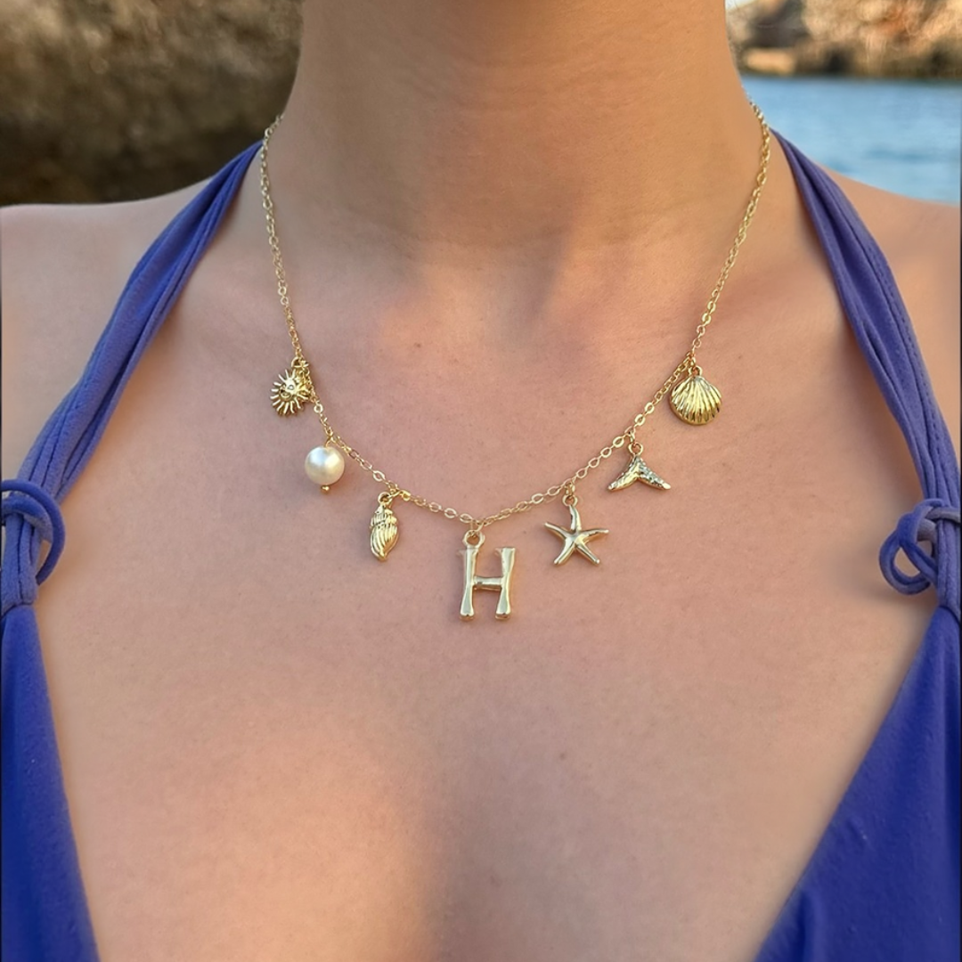 Oceanea Letter Necklace