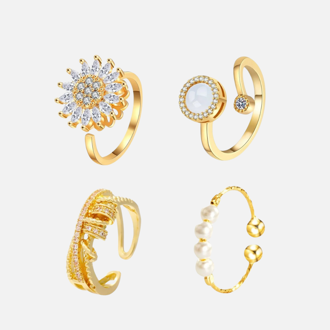 Maldives Calm Spinner Ring Set