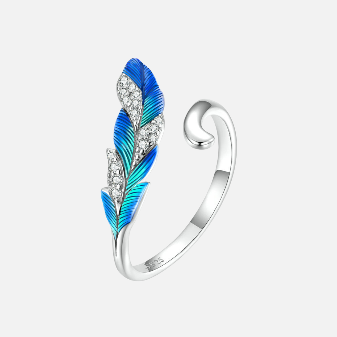 Azure Plume Ring