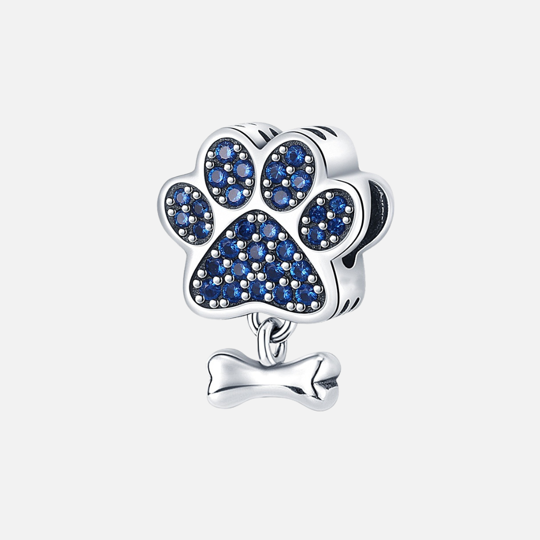 Blue Dog Paw Pendant