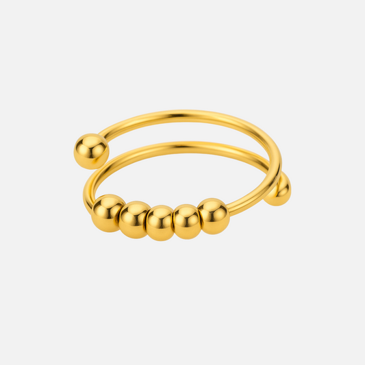 Golden Coral Ring