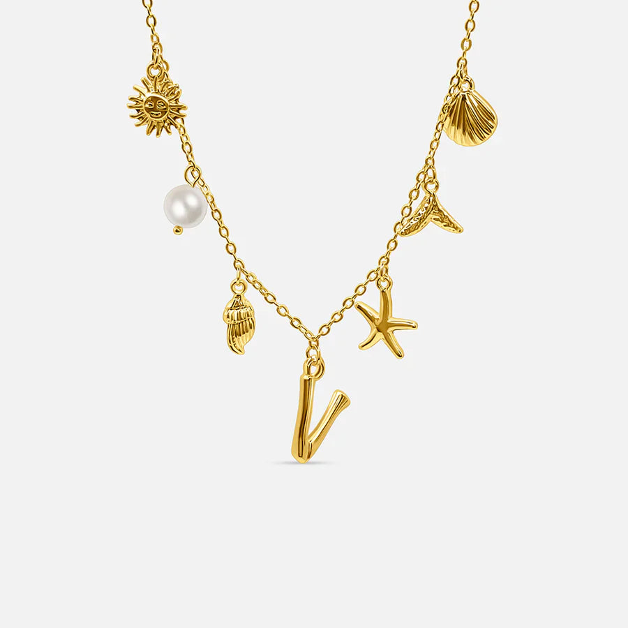 Oceanea Letter Necklace