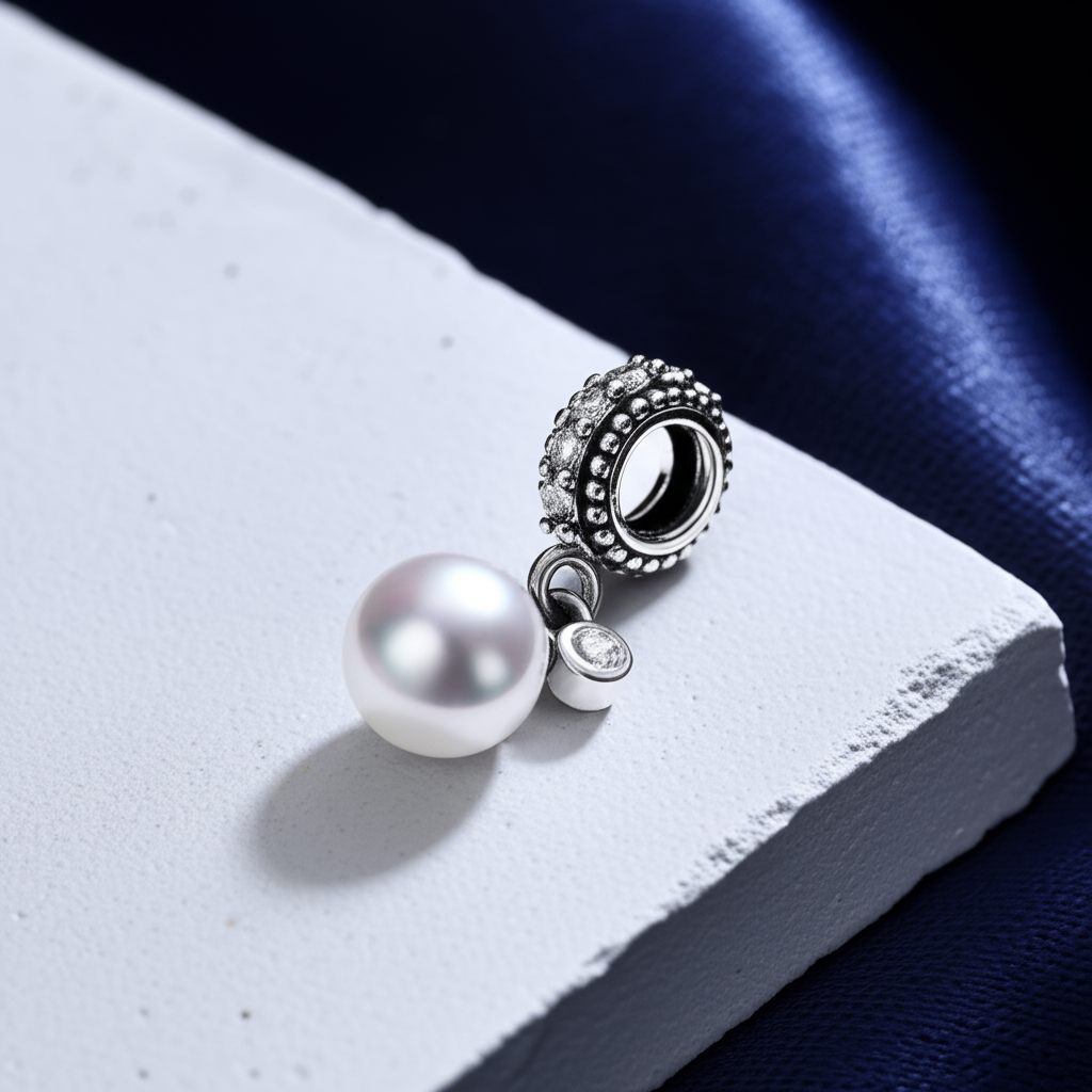 Diamond Pearl Pendant