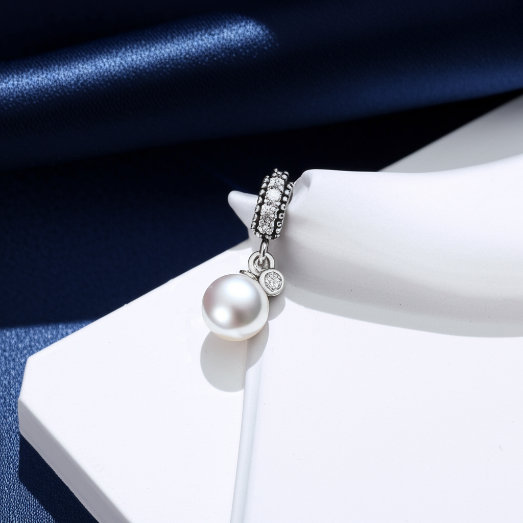 Diamond Pearl Pendant