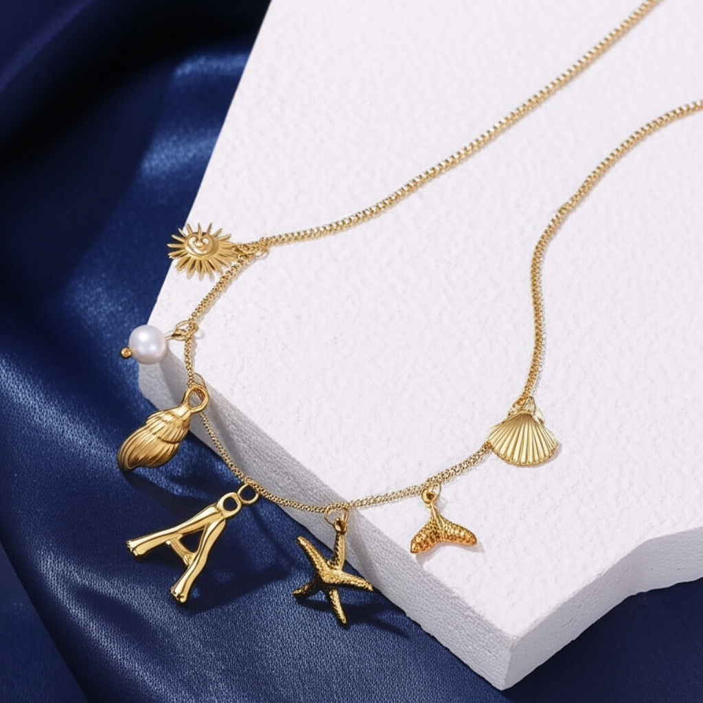 Oceanea Letter Necklace